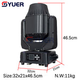 YUER™️ IP65 Waterproof 200W Beam Moving Head Light DMX 512 Control Stage Effect Lighting For Home Entertainment Professional DJ