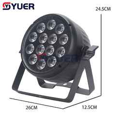 YUER™️ 14X15W RGBW Par lumière DJ Disco projecteur de lumière laser effet de scène stroboscopique mariage noël fête de vacances lampe cadeau vacances Bar Club lumières 