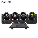 YUER™️ 4x40W Head LED Beam Moving Head Lighting With Auxiliary Bar DJ Lights Stage Lighting 40W RGBW 4in1 Beam Wash Effect DMX512