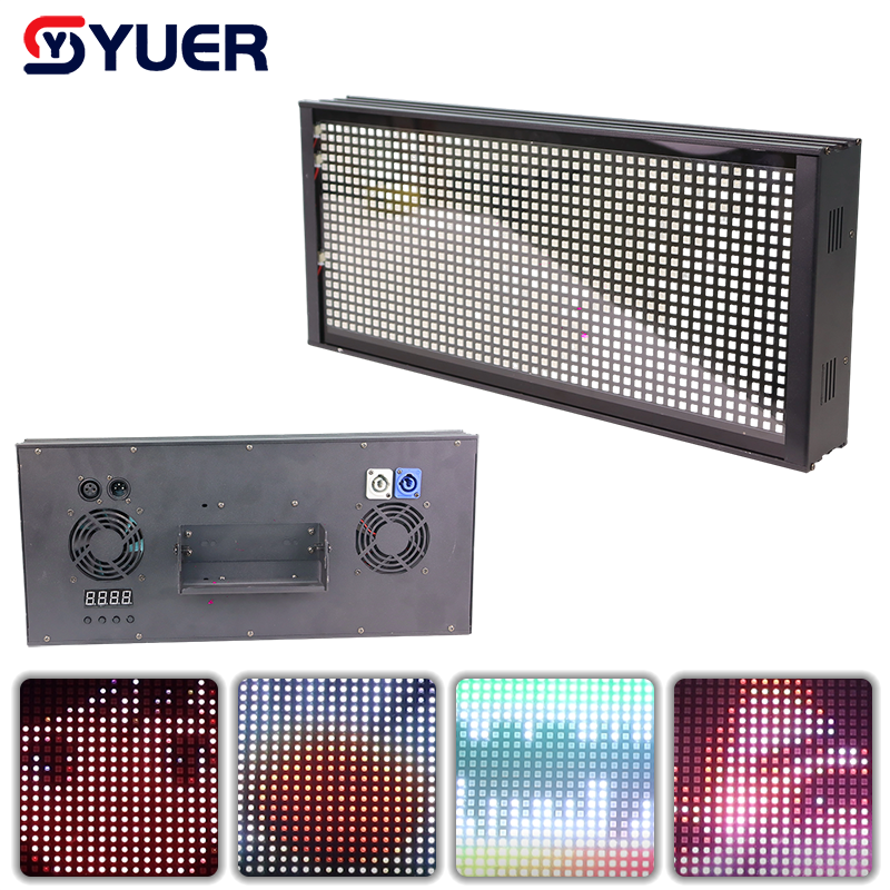 YUER™ NEW 1008PCS Point Control RGB 3IN1 LED Strobe Light With Flash Wash Effect DMX512 For DJ Disco Party Wedding Show Club Lighting
