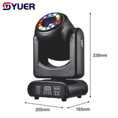 YUER™️ LED 100W Foco de haz + Apertura Cabezal móvil 3 o 5 Caras Prisma Con Apertura DMX512 Luz de efecto de escenario Dj Fiesta Baile Discoteca Bar