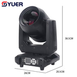 YUER™️ NEW Mini 200W LED Moving Head Light Beam Spot 18 Rotating Prisms Dj Dmx Stage Light Effect Light Disco Dj Bar Wedding Club