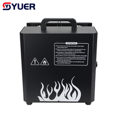 YUER™️ Stage Fireworks 3 Heads Fire Height Flame Fire Machine DMX Control LCD Display Flame machine For wedding DJ Party Effect Lights