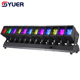 YUER™️Standard Edition LED 12X60W RGBW 4in1 Moving Head BEAM WASH Light Single Swing DMX512 For DJ Disco Party Stage Effect Lighting Night Club Bar Light