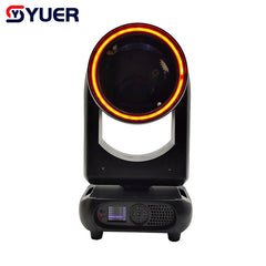 YUER™️ Lyre à tête mobile 230W 7R Beam avec anneau 3 prismes effet arc-en-ciel DMX512 DJ Disco Soirée Bar Équipement de mariage Spot LED