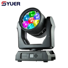 YUER™️Copy Martin MAC Aura XIP WaterProof IP65 7X60W RGBW Bee Eye Moving Head Light Wash Zoom With Auxiliary LED CTC DMX512 For Disco DJ Projector Party