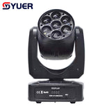 YUER™️ LED 7x20W RGBW 4In1 Beam Moving Head Zoom Wash Light For DMX Disco DJ Nigh Club Party Wedding Stage Light