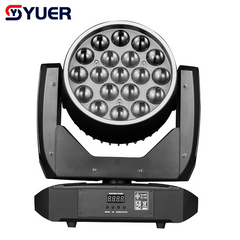 YUER™ LED 19X10W RGBW 4IN1 Moving Head Light With Ring Beam Wash Zoom Strobe Effect DMX512 For DJ Lights For Disco KTV Bar Party