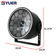 YUER™ 80W RGBW 4in1 Beam + 48X2W RGB Retro Backlight With RGB Ring Wash Effect Stage Lighting DMX512 For DJ Disco Club Wedding Party Bar