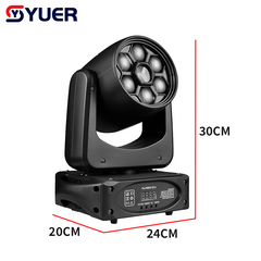 YUER™ 80W White +6x10W RGBW 4in1 Spot Moving Head Light Bee Eye Gobo Effect DMX512 Sound Control For DJ Disco Party Bar Club Wedding Stage Lighting