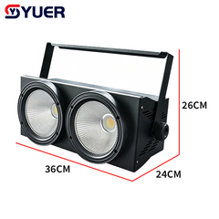 YUER™️ 2Eyes 2x100W White+Warm White 2IN1 LED COB Blinder Light Cool and Warm White Professional DJ Party Stage Effect Lighting