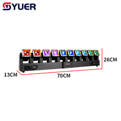 YUER™ 10x40W RGBW 4in1 +240x0.5w White +240x0.5w Gold Swing Moving Head Light Beam Effect DMX512 Sound Control For DJ Disco Party Bar Club Wedding Stage Lighting