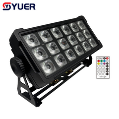 YUER™️NOUVEAU Projecteur LED étanche 18X10W RGBWA+UV sur batterie avec contrôle sonore Wash et DMX512 sans fil pour DJ, discothèque, fête, mariage, club