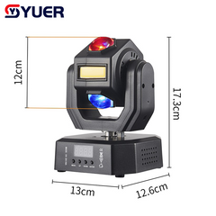 YUER™ 12x3W +3x10W Gold Strobe Moving Head Light Beam Strobe Effect DMX512 Sound Control For DJ Disco Party Bar Club Wedding Stage Effect Lighting