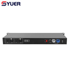 YUER™️ Lumière de Scène DJ Distribution RDM Contrôleur DMX 8 Voies Code d'Adresse Réglable Équipement en Ligne Amplificateur de Signal Optique Répartiteur