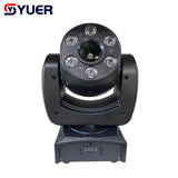 YUER™️ NEW 3W Laser + 6X4W LED RGB Moving Head Light Scanning Pattern Laser Animation Wash Effects for DJ Bars Clubs Wedding DMX