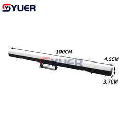 YUER™️ Outdoor White Circular Lens Pixel Bar 40 LED Bar Light Pixel Color Control For DJ Disco Party Club Stage Show Lamp