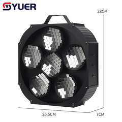 YUER™ 6 Head Rotating Reflector Ball DMX512 Sound Control For DJ Disco Party Bar Club Wedding Stage Show Lighting