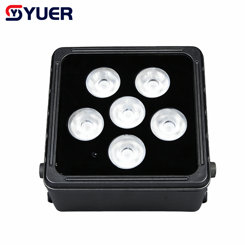 YUER™ IP65 Waterproof 6x18W LED RGBWAUV 6in1 Battery Par Light Wash Effect DMX512 Remote Control For DJ Disco Party Bar Club Wedding Stage Lighting