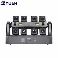 YUER™ 32x3W RGBW 4in1 +2x5w Gold Strobe +RG Laser 8 Arm Moving Head Light Beam Laser Strobe Effect DMX512 Sound Control For DJ Disco Party Bar Club Wedding Stage Effect Lighting