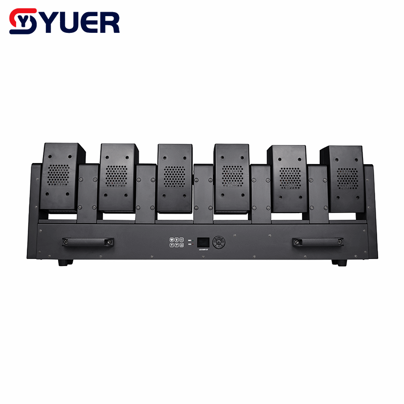 YUER™ 12x60W Double-sided Swing Moving Head Light With Auxiliary Light Y-axis Infinite Rotation Point Control Beam Horse Racing Effect DMX512 For DJ Disco Party Bar Club Wedding Stage Effect Lighting