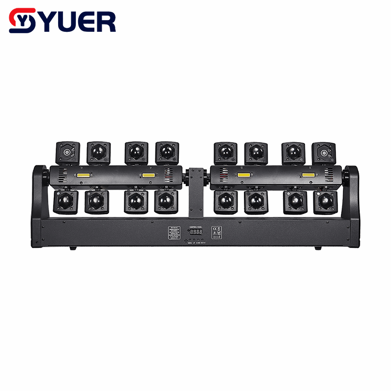 YUER™ 14x10W RGBW 4in1 +4x10w Gold Strobe +3 Red 2 Green 1 Blue Moving Head Light Lasr Strobe Effect DMX512 For DJ Disco Party Bar Club Wedding Stage Effect Lighting