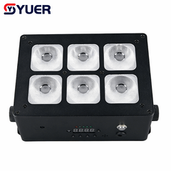 YUER™ 6x18W RGBWAUV 6in1 Battery Par Light Wash Effect DMX512 Sound Remote Control For DJ Disco Party Bar Club Wedding Stage Effect Lighting