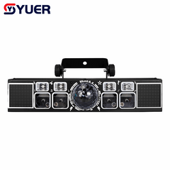 YUER™ 3x3W RGB +4Pcs 3x3W White/UV +64x0.3W 5050 LED Bracket Light Wash Magic Ball Effect DMX512 Remote Control For DJ Disco Party Bar Club Wedding Stage Lighting