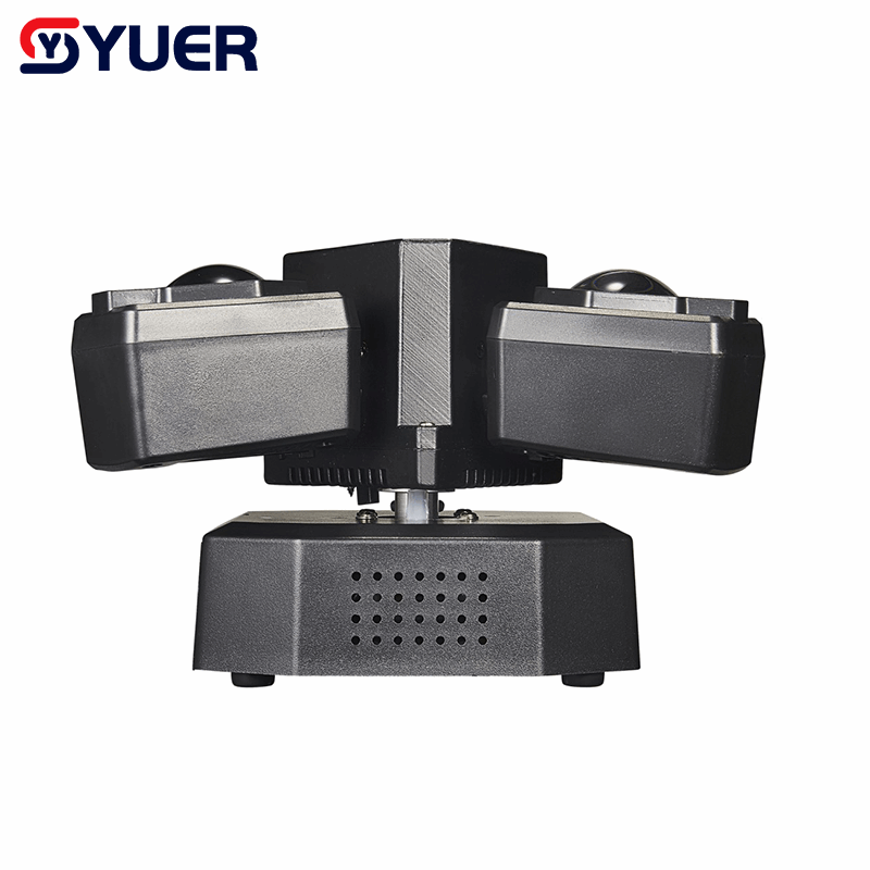 YUER™ 3x3W Red +3x3W Green +3x3W Blue +3x3W White +3x10W Golden Strobe +Green Laser Dynamic 3-Arm Light Beam Laser Strobe Effect DMX512 For DJ Disco Party Bar Club Wedding Stage Lighting