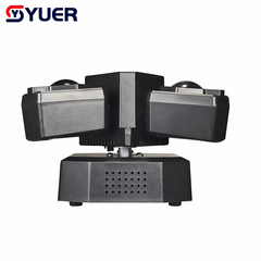YUER™ 3x3W Red +3x3W Green +3x3W Blue +3x3W White +3x10W Golden Strobe +Green Laser Dynamic 3-Arm Light Beam Laser Strobe Effect DMX512 For DJ Disco Party Bar Club Wedding Stage Lighting