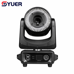 YUER™ 5W Moving Head Animation Laser Light with 96pcs 5050 RGB + 96x1W 3030 White Auxiliary Light Wash Effect DMX512 Control For DJ Disco Party Bar Club Wedding Stage Lighting