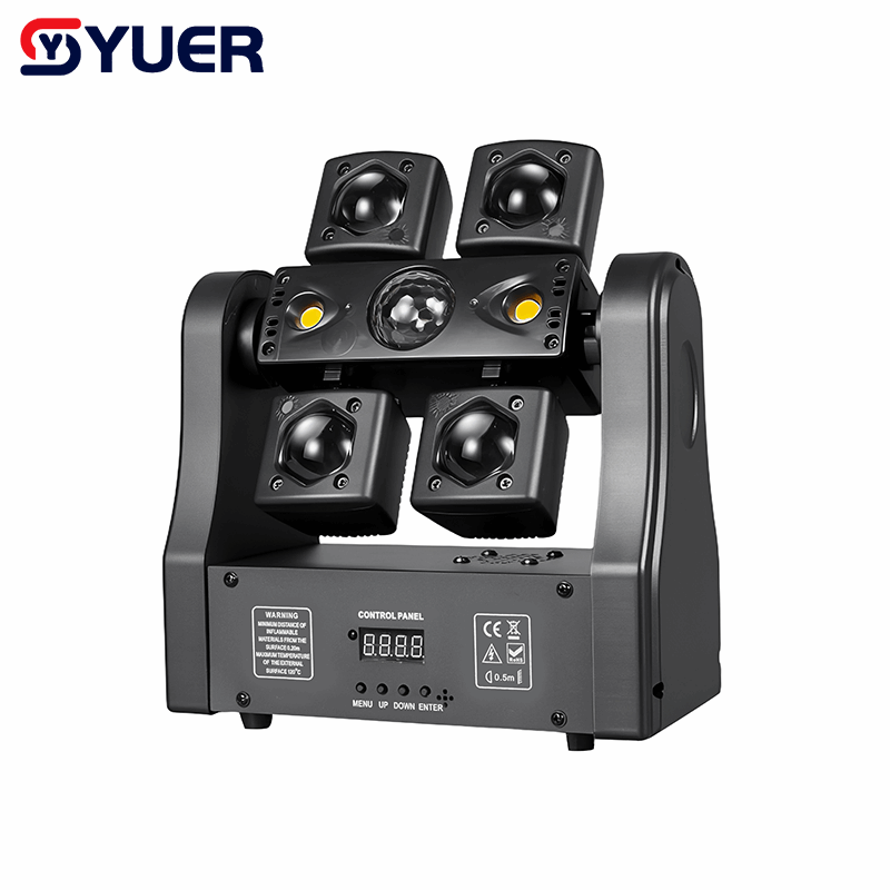 YUER™16x3W +1pcs 5050 RGBW 4in1 +2x10w Storbe +R G Laser Moving Head Light Beam Magic Ball Effect DMX512 Remote Control For DJ Disco Party Bar Club Wedding Stage Effect Lighting