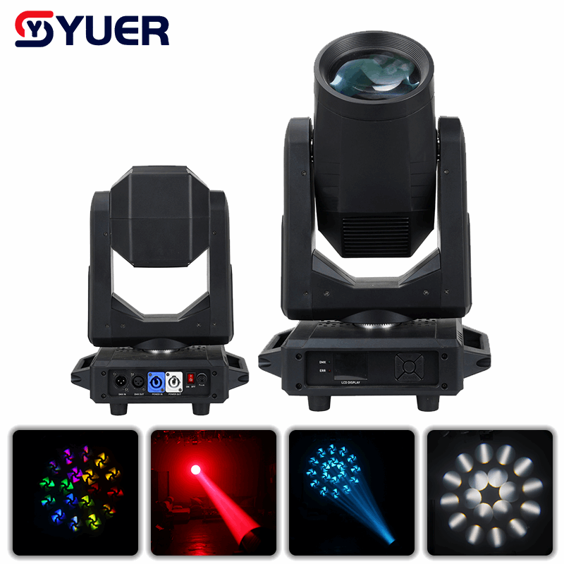 YUER™ 260W Bulb Beam Moving Head Light Focus Rainbow Effect DMX512 Control For DJ Disco Party Bar Club Wedding Stage Lighting