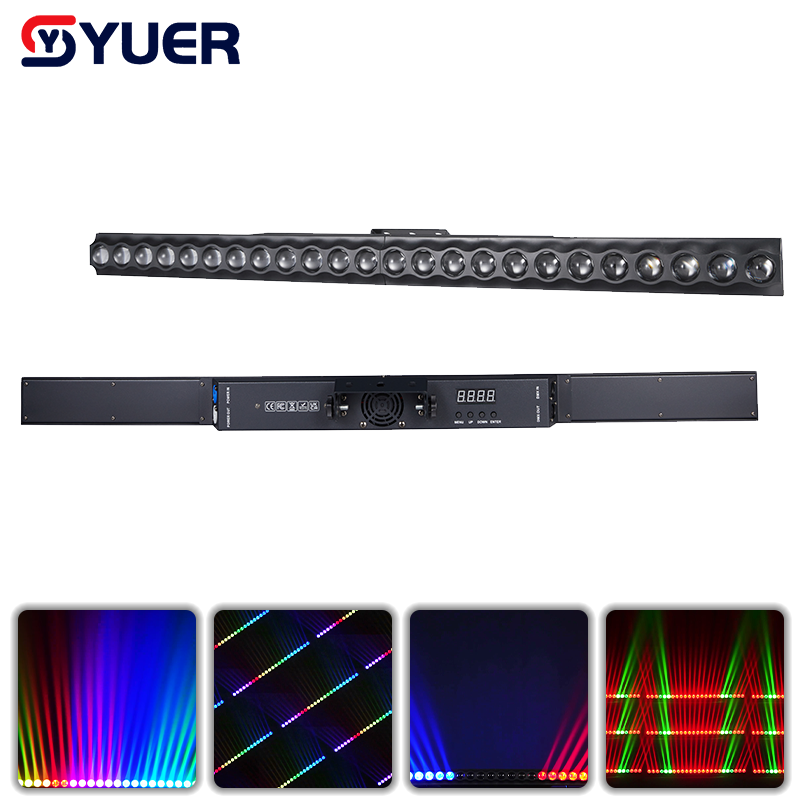 YUER™ 24x3W LED RGB Light Curtain Light Wash Effect DMX512 Sound Control For DJ Disco Party Bar Club Wedding Stage Effect Lighting