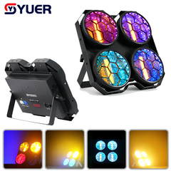 YUER™ 4x50W COB+108x0.2W RGB Audience Light Wash Effect DMX512 Sound Control For DJ Disco Party Bar Club Wedding Stage Effect Lighting