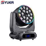 YUER™️ LED 18X40W RGBW Bee Eye RGB Laser Moving Head Light With SMD DMX512 For Disco Party Club 52/76/148CH DJ Stage Effect Lights