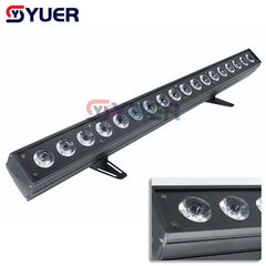 YUER™️ Lumière de lavage murale à LED 18X10W RGBW 4in1/18X15W RGBWA 5in1/18x18W RGBWA+UV 6in1 Éclairage de scène Running Horse Point Control DMX512 Bon effet Disco DJ Party Equipment 
