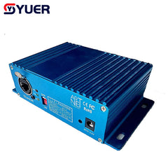 YUER™️ ArtNet-DMX 4 convertidor bidireccional ArtNet DMX de cuatro vías 4 XLR hembra de 3 pines de entrada/salida de señal, cable Ethernet