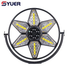 YUER™ 6x50W Warm White COB + 6x10W RGBW 4in1 LED Bee Eye + 72x0.5W LED Retro Light Bee Eye Wash Effect DMX512 For DJ Disco Party Bar Club Wedding Stage Lighting