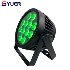 YUER™ 12x12W RGBWAUV 6in1 Battery Par Light Wash Effect DMX512 Remote APP Control For DJ Disco Wedding Event Party Bar Club