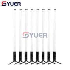 YUER™️ 8PCS 100cm RGB Battery LED Light Tube Waterproof IP54 Built-in Battery APP Control Stage Lighting For DJ Disco Photo Photographe