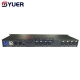 YUER™️ ALPHA 8l Stage Light Controller DMX512 Splitter Light Signal Amplifier Splitter Splitter 8I DMX Distributor Disco DJ Equipment