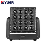 YUER™️ LED Moving Head Matrix Light 16x10W White + 96PCS RGB + 108PCS White and Warm White Flash Wash Effects DMX512 For DJ Disco Party Club Bar
