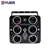 YUER™️ 6 Head Square Scanning Laser Light Beam line Laser Projector For DJ Disco Stage Effect Dance Floor Bar Music Party Club DMX512