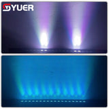 YUER™️ 18X10W LED RGBW 4in1 IP65 Waterproof Wall Washer Light DMX512 Adjustable Beam Auto Sound Activated Master Slave Control for Stage Event Outdoor DJ Nightclub Concert