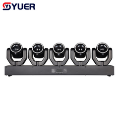 YUER™️Mini 5X30W Moving Head Light With LED Ring 5X100mw Green Lasers Effect DMX512 For DJ Disco Party Stage Effect Lighting Night Club Bar Light