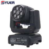 YUER™️ NEW LED 6X15W RGBW Bee Eye Laser Moving Head Light DMX512 10/15CH Strobe Dyeing Effect Lighting DJ Disco Stage Party Wedding Bar