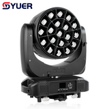 YUER™️19X40W RGBW 4IN1 LED Moving Head Light WASH ZOOM Voice Control Circle Control Effect RDM DMX512 For Ktv Disco Dj Bar Stage Lighting