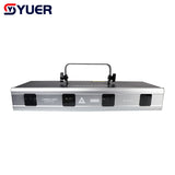 YUER™️ 4W 4 Eyes Laser Projector Stage Effect Lighting For DJ Disco Party Event Club Wedding Show Bar DMX Sound Music RGB Lamp