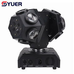 YUER™️ 12X10W RGBW 4EN1 Lumière de tête mobile à double tête pour DJ, Discothèque, Scène, Mariage, Fête Musicale, Bar